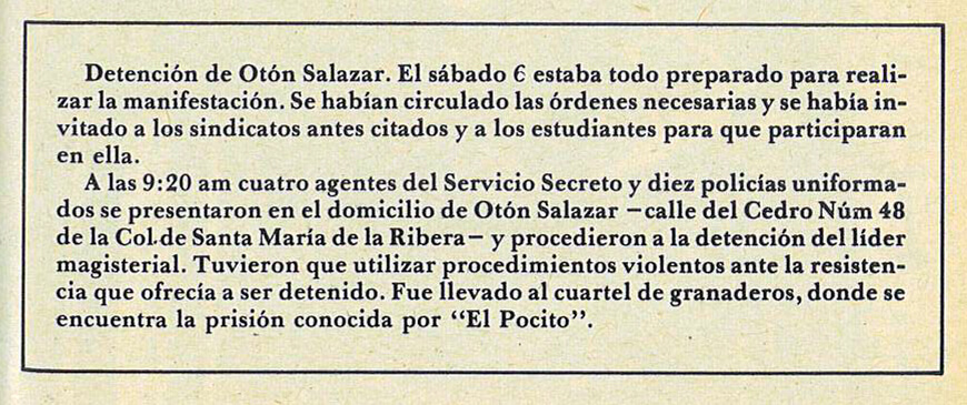 Detención de Othón Salazar